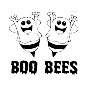 Black BOO BEE'S Premium permanent vinyl decal 5.5Wx5H